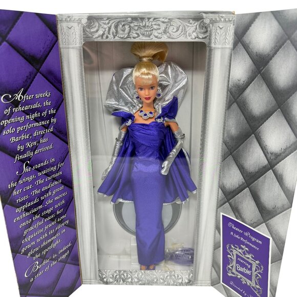 1998 Premiere Night Barbie 22958 Special Edition NRFB Purple Silver Gown Glamour - Picture 7 of 7